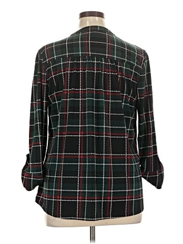 Roz & Ali Long Sleeve Blouse (view 2)