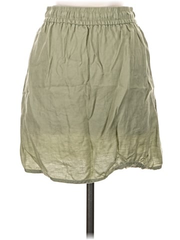 Madewell Linen-Blend Curved-Hem Mini Skirt (view 2)
