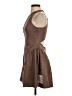 ASOS Design 100% Polyester Tweed Brown Casual Dress Size 4 - photo 5