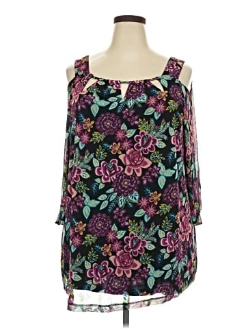 Catherines 3/4 Sleeve Blouse (view 1)