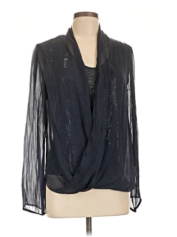 Carla Conti Long Sleeve Silk Top (view 1)