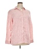Talbots Stripes Pink Long Sleeve Button-Down Shirt Size XL - photo 1