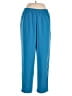 Susan Graver 100% Polyester Color Block Blue Track Pants Size L - photo 1