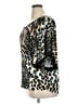 JM Collection Animal Print Teal 3/4 Sleeve Top Size XL - photo 5