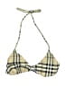 Burberry Plaid Tan Swimsuit Top Size L - photo 1