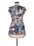 Venus Blue Short Sleeve Blouse Size M - photo 2
