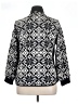T by Talbots 100% Polyester Print Black Jacket Size XL (petite) - photo 2