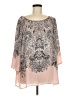 Madison 100% Polyester Pink 3/4 Sleeve Blouse Size 2X (estimated) - photo 1