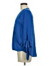 West Kei 100% Polyester Blue Long Sleeve Blouse Size M - photo 5