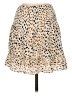 Aqua 100% Polyester Animal Print Ivory Casual Skirt Size S - photo 2