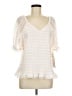 Rachel Parcell Ivory Pink 3/4 Sleeve Blouse Size XXL - photo 1
