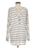 BKE Stripes Ivory Long Sleeve Top Size M - photo 2