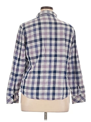 Riders by Lee 3/4 Sleeve Button-Down Shirt (view 2)