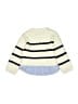 Zara Baby 100% Cotton Stripes Ivory Pullover Sweater Size 4 - 5 - photo 2