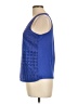 Solitaire 100% Cotton Blue Sleeveless Top Size L - photo 5