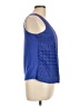 Solitaire 100% Cotton Blue Sleeveless Top Size L - photo 4