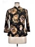 AGB Floral Black 3/4 Sleeve Blouse Size XL - photo 1