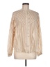 MNG 100% Cotton Ivory Long Sleeve Blouse Size 6 - photo 1