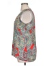Rose + Olive 100% Polyester Paisley Red Sleeveless Blouse Size XL - photo 5
