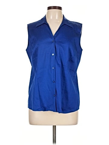 212 Collection Sleeveless Button-Down Shirt (view 1)
