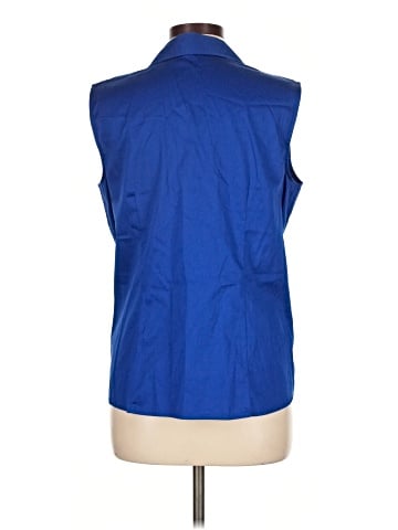 212 Collection Sleeveless Button-Down Shirt (view 2)