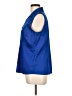 212 Collection Blue Sleeveless Button-Down Shirt Size L - photo 5