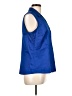 212 Collection Blue Sleeveless Button-Down Shirt Size L - photo 4