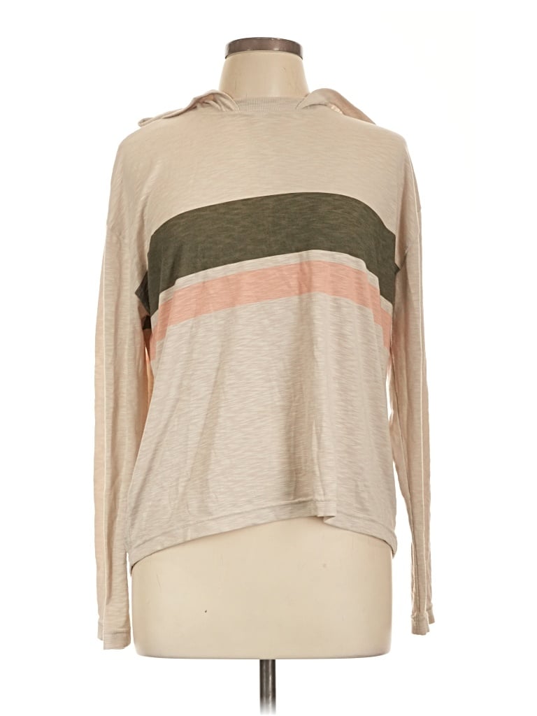 Pre-owned Title Nine Long Sleeve Turtleneck In Tan