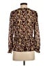 Madewell 100% Polyester Burgundy Brown Long Sleeve Blouse Size XS - photo 2