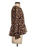 Madewell 100% Polyester Burgundy Brown Long Sleeve Blouse Size XS - photo 4