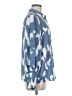Halogen 100% Polyester Print Blue Long Sleeve Blouse Size M - photo 4