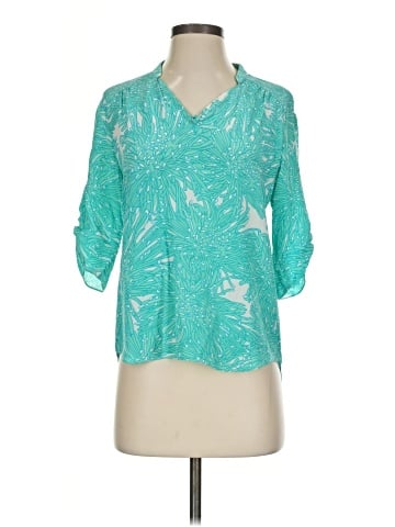 Amanda Uprichard 3/4 Sleeve Silk Top (view 1)