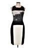 BCBGMAXAZRIA 100% Polyester Graphic Black Cocktail Dress Size 10 - photo 1