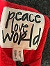 Peace Love World Red Pullover Hoodie Size XS - photo 7