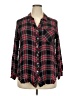 Intro Plaid Black Long Sleeve Button-Down Shirt Size 2X - photo 1