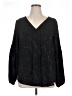 Calvin Klein 100% Polyester Black Long Sleeve Blouse Size XL - photo 1