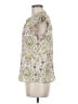 Chenault 100% Polyester Ivory Short Sleeve Blouse Size M - photo 5