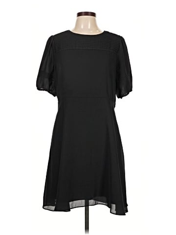 Madewell Pintuck Puff-Sleeve Mini Dress (view 1)