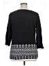 R.Q.T 100% Cotton Black Pullover Sweater Size 1X - photo 2
