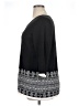 R.Q.T 100% Cotton Black Pullover Sweater Size 1X - photo 5