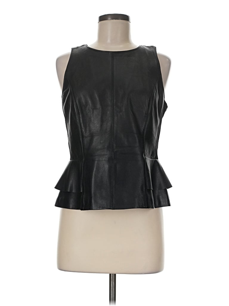 Pre-owned White House Black Market Sleeveless Blouse In Black