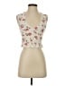 MNG 100% Viscose Ivory Sleeveless Blouse Size 4 - photo 1