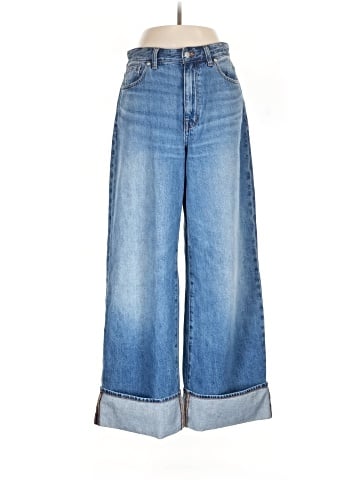 Madewell Curvy Superwide-Leg Jeans in Fannin Wash (view 1)