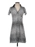 David Cline Houndstooth Silver Casual Dress Size XS - photo 1