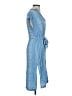 Lush 100% Rayon Blue Casual Dress Size S - photo 4