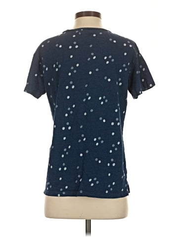 Madewell Softfade Cotton Oversized Tee in Indigo Dot (view 2)