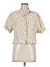 Levi's Animal Print Tan Short Sleeve Blouse Size M - photo 1