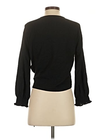 Madewell Smocked-Sleeve Wrap Top (view 2)