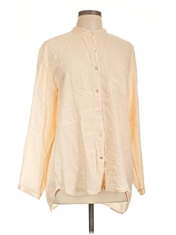 Eileen Fisher Long Sleeve Silk Top (view 1)