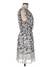 DR2 100% Polyester Paisley Gray Casual Dress Size M - photo 4